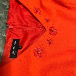 Woman’s orange dress size 14 by Jones in New York